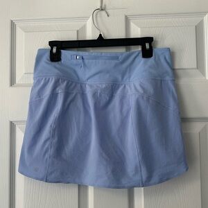 Athleta Run with It high rise Skort light blue athleisure hiking sz M